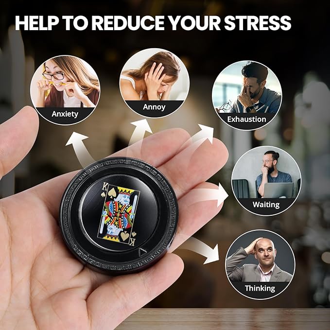 CHOICEDC Cool Lighter for Men, King of Spades Unique Lighters, Adjustable Refillable Butane Lighter, Soft Flame Funny Pocket Lighters with Poker Card Design, Novelty Gifts for Men Women, No Gas