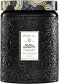 Voluspa Moso Bamboo Candle, 18 oz, Coconut Wax Blend, Scented Candles for Home, 100 Hour Burn Time, Candle Jars