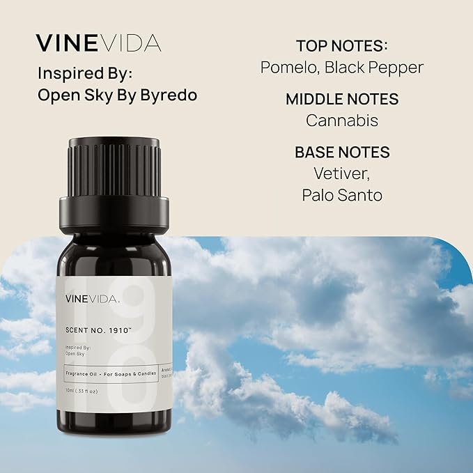 VINEVIDA [0.33 Oz] Inspired by: Open Sky; Fragrance Oil for Candle Making and Soap Making - Premium Candle Scents for Soy Candles
