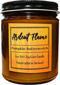 Candles | Pumpkin Butterscotch | 100% Natural Soy Wax Candle for Home Decor | Highly Scented | Premium Fragrance | Handmade in Vermont, USA | 8 oz | Long Lasting | Gift for Women and Men