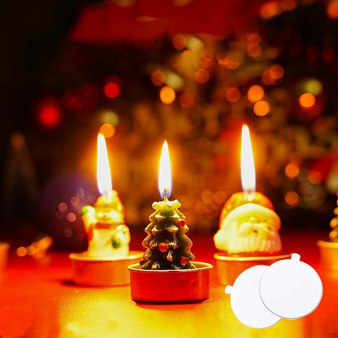 20 PCS Candle Wick Stickers,Candle Making Supplies,Double-Sided Heat Resistant Candle Wick Stickers Adhere Steady in Hot Wax Stickers,Hot Wax Stickers for Candle Making