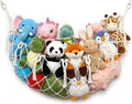 Stuffed Animal Net or Hammock for Flat Wall Mounted Handmade Macrame Toy Display Hanging Plush Toy Net for Stuff Animal Storage(Cream large)