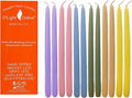 D'light Online Elegant 10" Seasonal Spring Pastel Taper Candles Premium Quality, Hand-Dipped Tapered Candles, Dripless and Smokeless for Easter, Dinner, Party, Wedding - Set of 12 (10 Inch, Unicorn)
