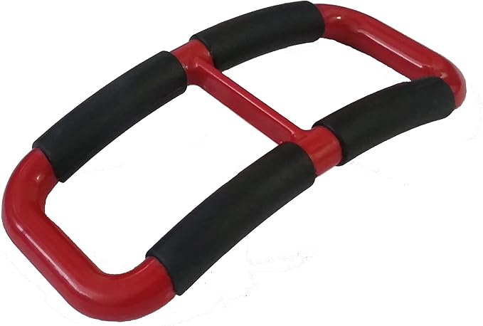 Stander Handy Handle, Lift Assist Device for Elderly and Disabled, Patient Standing Aid for Handicapped, Red with Rubber Grip