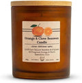 Orange Clove Organic Beeswax Candle | 2 Ingredients | 100% Pure Beeswax Candles, Non Toxic, Natural, Organic Candles, Beeswax Candles Scented, Non Toxic Candles, 80 Hour, 14oz
