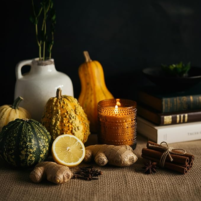 Bluecorn Aromática Pumpkin Spice Scented Candle Refill Kit – Cinnamon, Nutmeg, & Cardamom | Essential Oils | Clean-Burning Coconut Wax | 100% Compostable Pouch | DIY Candle Refill | Made in USA