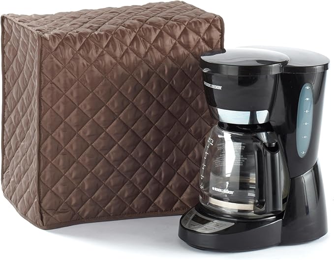 Covermates Keepsakes Rectangular Appliance Cover – Quilted Kitchen Appliance Cover for Countertop Storage – Dust Protection – Stain Resistant – Washable – Slip-On Appliance Design, Bronze