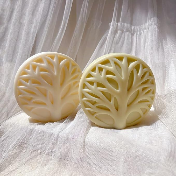 Cestony 3D Tree of Life Silicone Molds for Making Candle Resin Pillar Aromatherapy Gypsum Wax Soap Flower Specimen Clay Craft