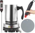 handysienda Candle Making Kit with Hot Plate for Adults, Soy Candle Make Set with Wax Melter for Beginners, Heat Gun, 900ml Pouring Pot Pitcher, Thermometer, Candle Making Supplies Accessories