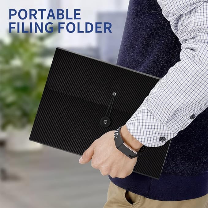 Expanding File Folder, 13 Pockets Accordion File Organizer, A4 Letter Size Paper Document Receipt Organizer Accordian Filing Folder for Classroom, Home, Office and Travel