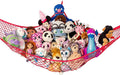 Lilly's Love Stuffed Animal Hammock | Corner Hanging Organizer, Toy Storage, Stuffed Animal Storage Net | Made From Quality Fishing Net, Holds 12lbs | 67"x47"x47" (Red)