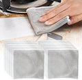 Non Scratch Wire Dishcloth Wet and Dry, 2024 New Kitchen Dish Towels Double Layer Wire Dishwashing Rags Cleaning Pads, Multipurpose Metal Wire Dishcloth Reusable Scrubbing Pads for Kitchen (15PCS)