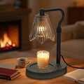 Candle Warmer Lamp with Timer & Dimmable 4-Level Brightness - Adjustable Height,for New Home Bedroom, Gifts for Women (Black)