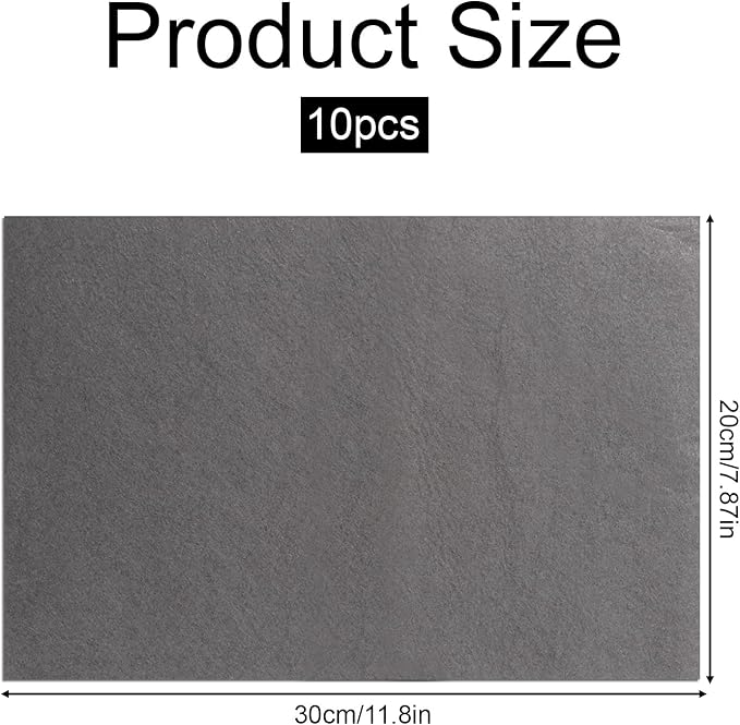 10 Pack Thickened Magic Cleaning Cloth Reusable Microfiber Cleaning Rag Bsorbent Magic Cleanings Glass Cloth Kitchen Toilet Cleanings Cloths for Kitchen Window Glass Cars (Grey)