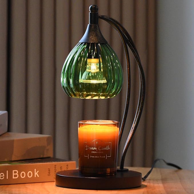 Candle Warmer Lamp, Electric Candle Warmer with Timer Dimmer - for Scented Jar Candles - Melter Lamp for Housewarming Gifts New Home Decor