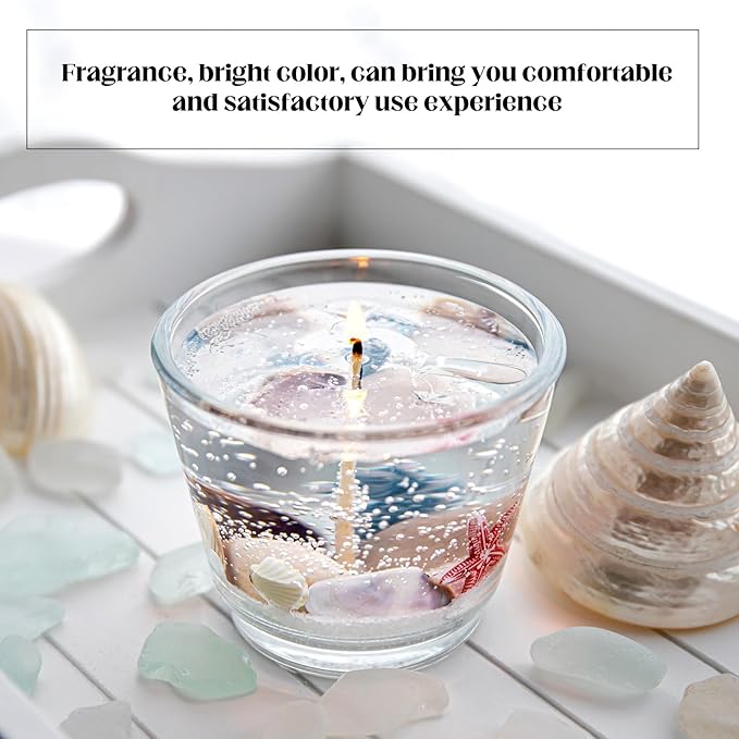 Heigble 3.3 lb High Density Transparent Gel Candle Wax Clear Gel Wax Jelly Candle 100 Pcs Wick and 100 Pcs Wick Stickers for DIY Making Handmade Projects Material Supplies