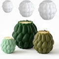 3 Pack Spiral Ball Cylinder Soap & Candle Mold - 3 Size - Silicone 3D Molds for Candy & Home Decor - Resin Casting & Making Molds
