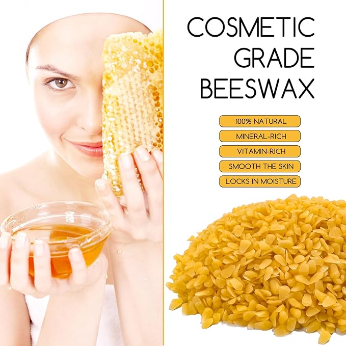 TRINIDa Yellow Beeswax Pellets 20lb, Organic Bees Wax for DIY Candles, Beeswax for Candle Making, Skin, Body, Face, and Hair Care, Lotions, DIY Creams, Lip Balm and Soap Making Supplies