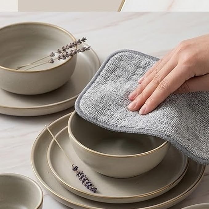 30PCS Double Side Non Scratch Wire Dishcloths,Reusable Multipurpose Wire Dishwashing Rags for Wet and Dry,Reusable Metal Scrubbing Pads Sponge Cloths for Kitchen, Sinks, Pots, Pans (Style A,30pcs)