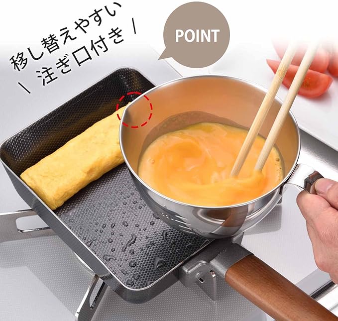 Shimomura Kihan 39783 Tsubamesanjo Bowl, Firm Grip, Prep, Stainless Steel, Scale Spout and Handle, Made in Japan