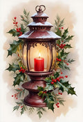 QZOTRXI DIY Oil Painting Vintage Candle Diamond Painting Kits for Adults,Christmas 5D Diamond Art Kits, Winter Diamond Gem Painting Crafts Home Wall Decor 20x24 Inch