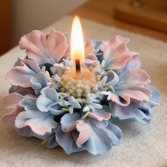 Flower Petal Mold - Cylinder Molds Silicone Wave Spiral Candle Mold - Silicone Resin Casting Molds for Candle & Resin & Soap Craft Supplies