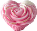 Round Rose Flower Heart Cylinder Candle & Resin Mold - Resin Casting Silicone Molds for Home Decor & Candle Making Wave Spiral Mold
