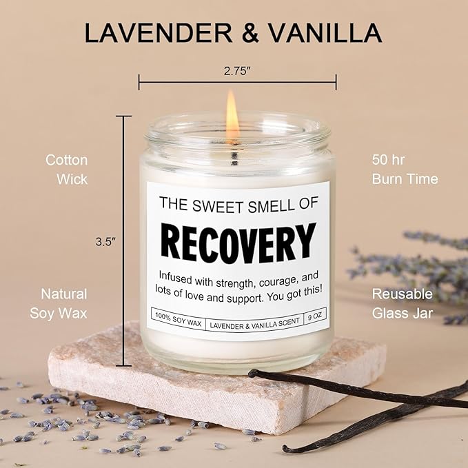 Candle, Get Well Gifts for Women After Surgery, Funny Get Well Soon, Feel Better, You Got This, Cancer Comfort, Hysterectomy Recovery, Back, Heart & Knee Surgery Recovery Gifts for Women, Men