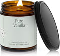 Fontana Candle Co Wood Wick Beeswax Jar Candle, Vanilla – Made Safe with Coconut Oil & Pure Essential Oils – 35+ Hrs Clean Burn, Long Lasting and Non-Toxic Candles for Home & Room Decor