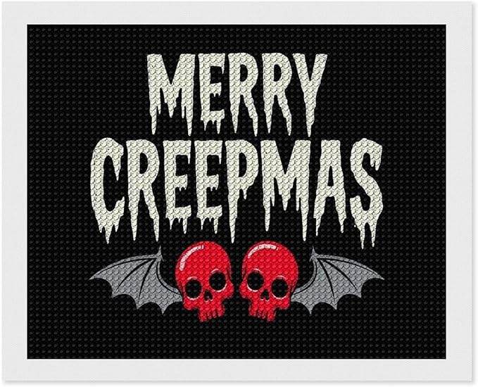 AIVKIEJK Diamond Painting Kits for Adults - Halloween & Christmas Gothic Ghost Christmas Painting DIY 5D Full Drill Diamond Dots Paintings with Diamonds Gem Art and Crafts Home Decor 16"x20"