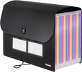 Sooez 26-Pocket Accordion File Organizer, Upgraded Expanding File Folder with Unobstructed A-Z Tabs, Premium Bill Tax Receipt Document Organizer Storage for Letter/A4 Size Paper, School Office & Home