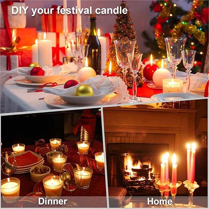 Yiodauh Candle Making Kit DIY Candle Kit Soy Bean Wax Making Supplies Handmade Aromatherapy Beeswax Crafts Gifts Mold Tool Sets