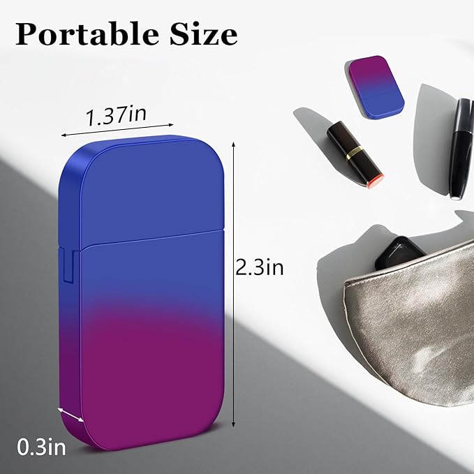 Pink Flame Torch Lighter, Cute Lighter, Refillable Butane Lighter,Windproof Torch Lighter for Outdoor Camping BBQ,Nice Gift for Girls,Women on Birthday,Anniversary(Red Blue,Without Butane)
