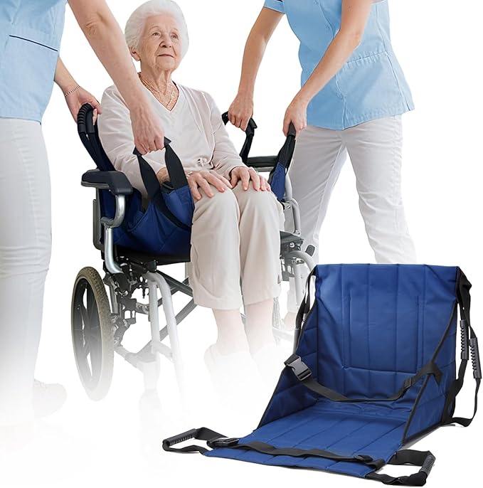 Transfer Sling For Elderly And Disabled Patient Lift Transfer Belt Board From Bed To Wheelchair Emergency Evacuation Chair Pad Home Portable Stair Assist Devices Car Slide Board For Transferring