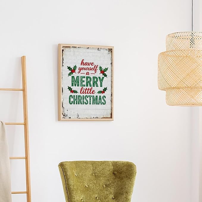 AIVKIEJK Diamond Painting Kits for Adults - Merry Christmas Santa Painting DIY 5D Full Drill Diamond Dots Paintings with Diamonds Gem Art and Crafts Home Decor 16"x20"