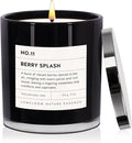 Berry Splash Luxury Scented Candles, 9oz Soy Wax Candles for Home Scented, BlackBerry, Boysenberry & Woods Scent, Long Burning Time, Gifts for Women, Friends, Men, Mom, Sister