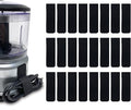 Cable Clams by Wrap-It Storage - 3" (24-Pack) Black - Cord Organizer for Appliances Strips with Adhesive for Office Organization and to Hide TV, Desk, or PC Cord Management