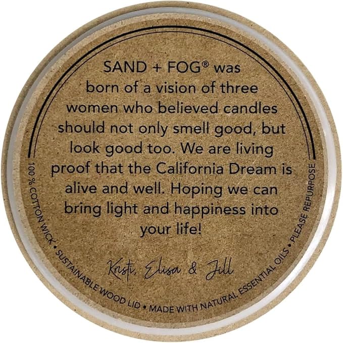 Sand + Fog Scented Candle - Fresh Cut Pine – Additional Scents and Sizes – 100% Cotton Lead-Free Wick - Luxury Air Freshening Jar Candles - Perfect Home Decor – 12oz …