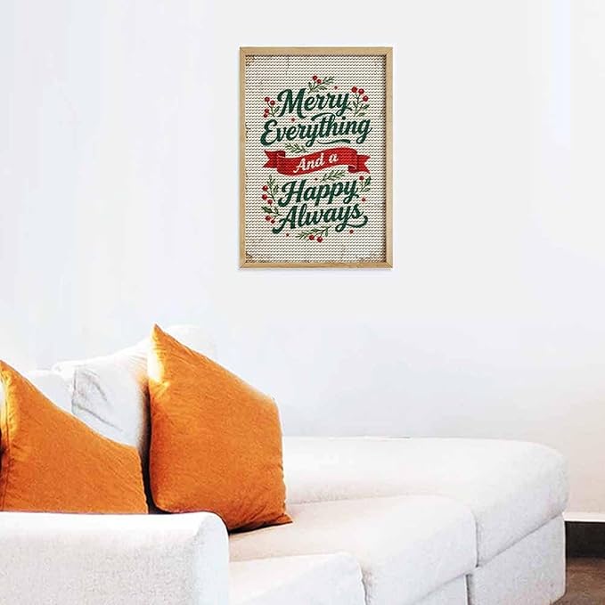 AIVKIEJK Diamond Painting Kits for Adults - Merry Christmas Painting DIY 5D Full Drill Diamond Dots Paintings with Diamonds Gem Art and Crafts Home Decor 8"x12"