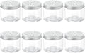 HARFINGTON 8 Pcs Empty Scent Beads Storage Container 5oz/150ml Air Freshener Tins Round Refillable Spice Containers Plastic Jars Sample for Air Freshener Candles Travel Storage