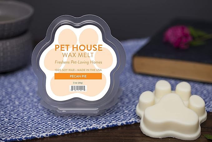 Pet House Pecan Pie Fall Wax Melts - Long-Lasting Scented Holiday Wax Melts, Plant Based, Pet Friendly Pack of 2