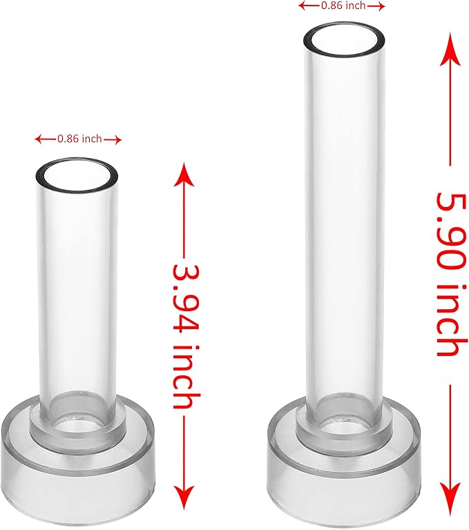 Taper Candle Mold Set-2PC Pillar Candle Molds -Perfect for Making Emergency Candles, Chime Candles, Table Candles-30 Ft. of Wick, A Mold Sealer and 2 Candle Wick Clips Included as a Gift.