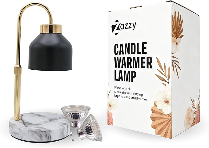 Candle Warmer Lamp with Timer & Dimmer | Adjustable Height & Brightness | Includes 2 Extra Bulbs | Wax Warmer Lamp | Christmas, Birthday & House Warming Gifts for Women, Mom for Jar Candles