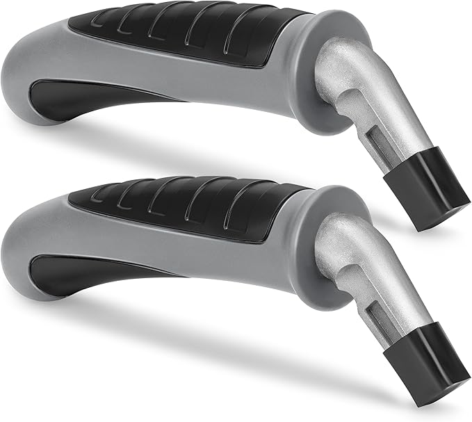 Car Door Handle for Elderly Car Handle Assist Support, Portable Auto Grab Handles for Handicap Seniors, Light Grey and Black 2 Pcs