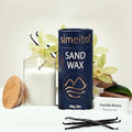 simeitol 18oz Scented Candle Sand Wax, Vanilla Scented Pearled Candles with a Glass Jar, Long Lasting with 120 Hours Refillable Candle Sand with 30 Wicks for Mom/Home Decor/Holiday Gift/Relaxation