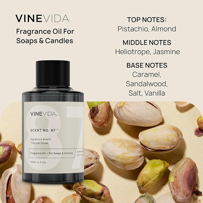 VINEVIDA [4 oz] Tropical Crush; Fragrance Oil for Candle Making and Soap Making - Premium Candle Scents for Soy Candles