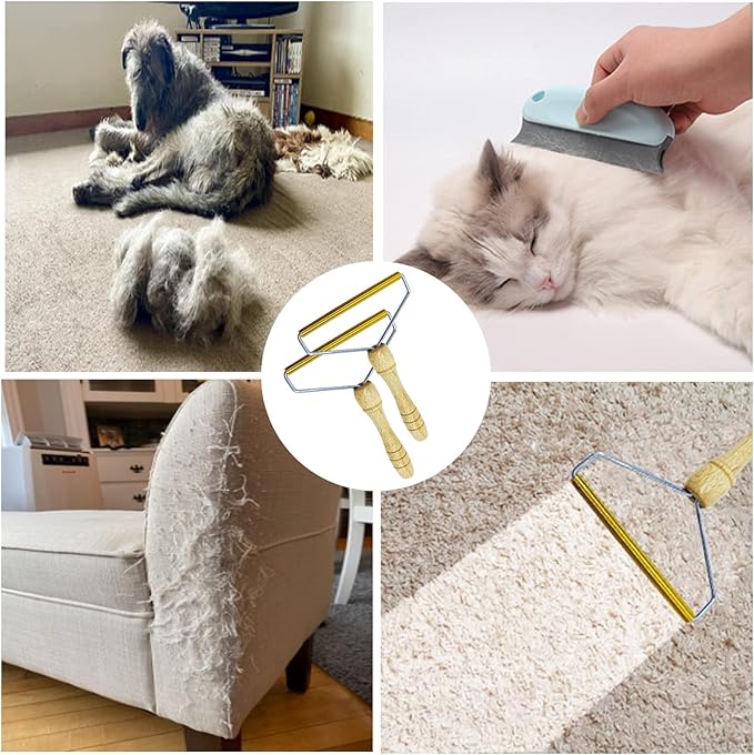 Lint Remover,Lint Roller,Lint Cleaner Pro Fabric Shaver Fuzz Remover Pet Hair Remover for Couch Reusable Dog Hair Carpet Scraper Shaver for Clothes Sweater Woven Coat No More Fluff (Green)