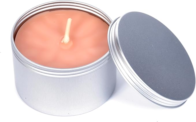 BeeTheLight Beeswax Jar Candle - 100% Pure USA Bees Wax in Glass Container - All Natural Light Honey Scent