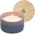 Calyan Wax Co. Charcoal & Sandalwood 3 Wick Scented Candle - 30 Hour Burn - Luxury 3 Wick Soy Candles - Non Toxic Soy Wax Candles - Long Lasting Large Glass Jar Candle for Home - 8oz