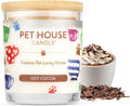 Pet House Pet Odor Candle Plant Based Hot Chocolate Candle Clean Burning, Long Lasting for Home, Hot Cocoa